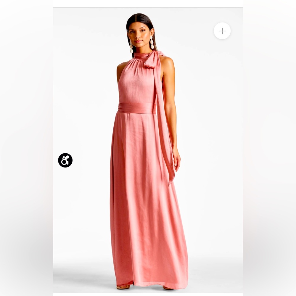 A rouge colored elegant maxi dress by Sachin and Babi perfect for any event!